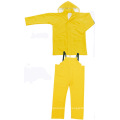 Jaune Couleur PVC / Polyester Imperméable Deux pièces Rainsuit